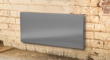 iRad electric radiator in brushed stainless steel
